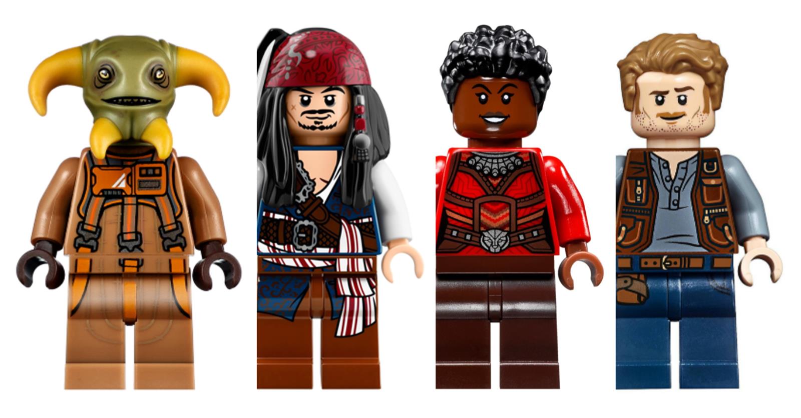 Which actor has the most minifigures Brickset