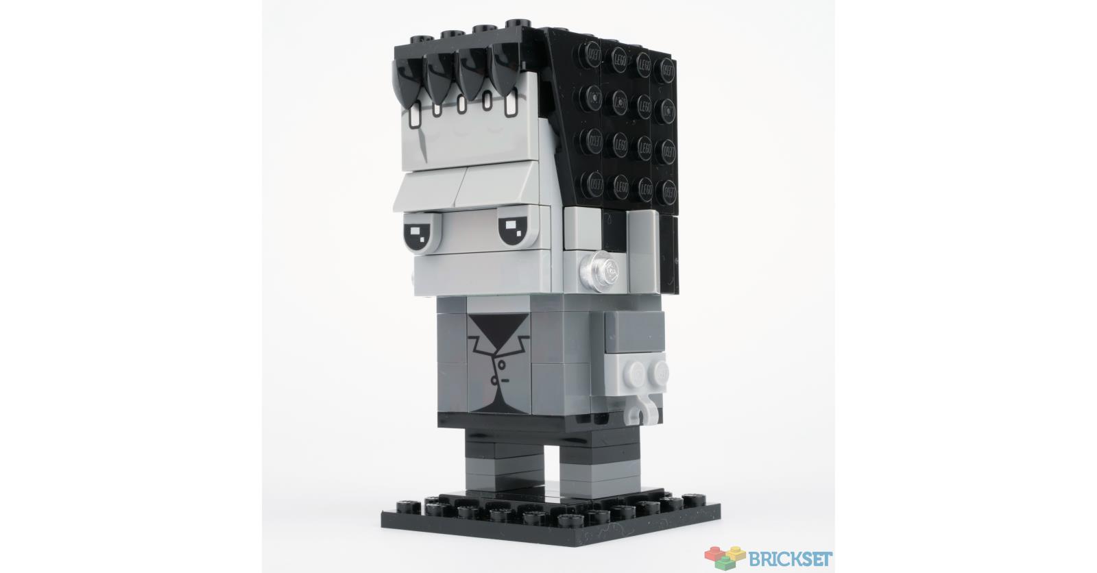 Monochrome Custom BrickHeadz built with bricks – Display Frames