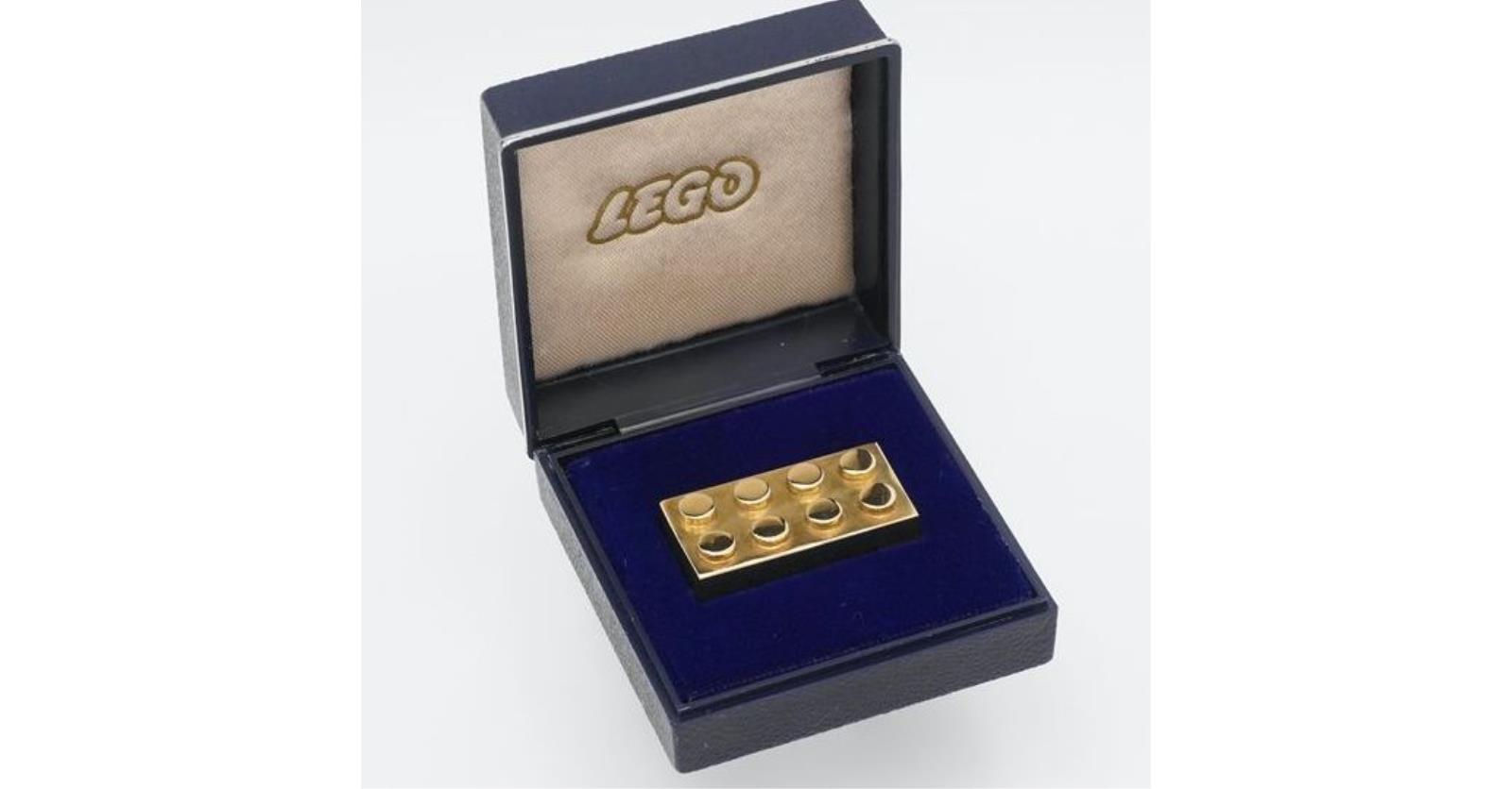 Lego brick gold hot sale