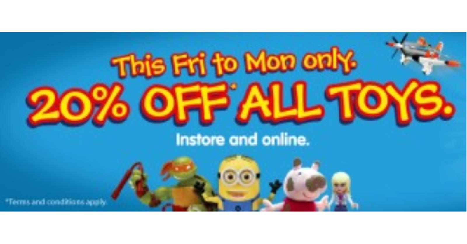 20 off hot sale smyths