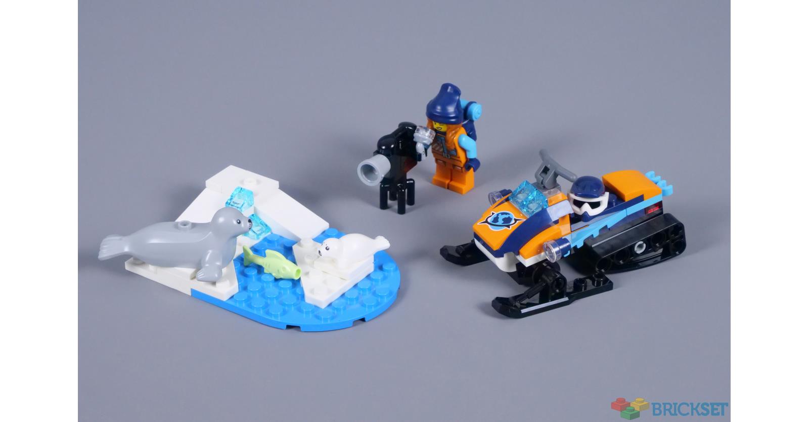 LEGO City 60376 Arctic Explorer Snowmobile review | Brickset