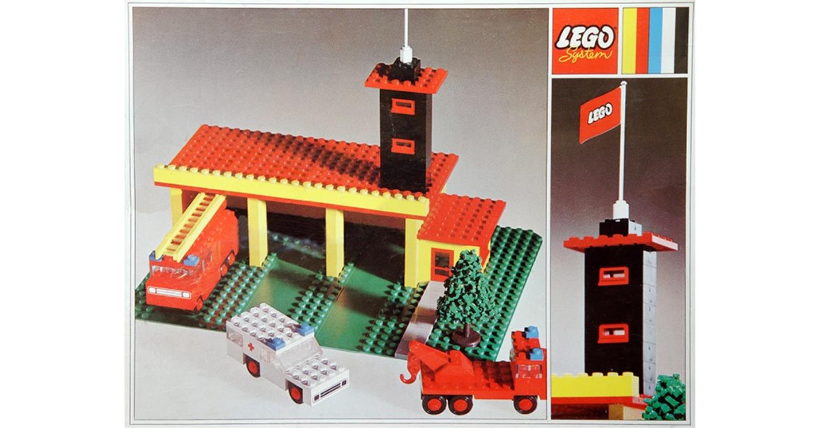 Vintage lego fire station sale